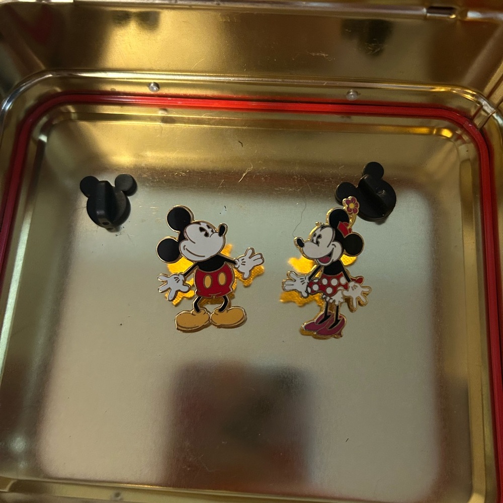 Mickey and Minnie Mouse Enamel Pins